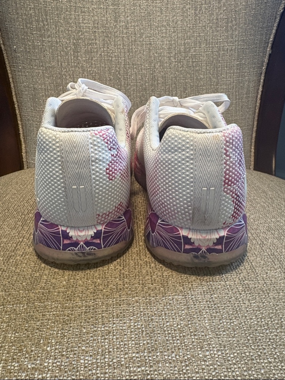 NOBULL Pink White Floral Athletic Shoes - Picture 4 of 8